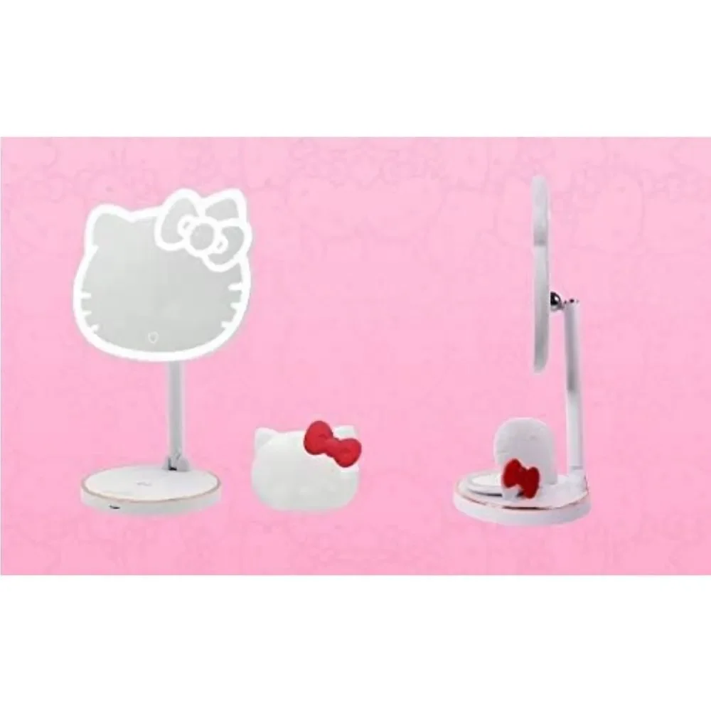 Hello Kitty LED Rechargeable Makeup Mirror + Wireless Compact Bundle - Picture 3 of 9